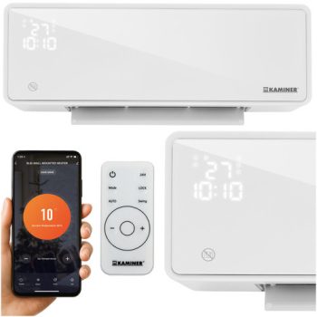   Zelvion Kaminer Wifis falifűtés fehér 1000 W / 2000 W 26398