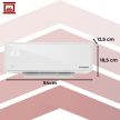 Zelvion Kaminer Wifis falifűtés fehér 1000 W / 2000 W 26398
