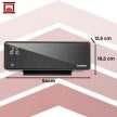 Zelvion Kaminer 26399 Wifis falifűtés fekete 1000 W / 2000 W