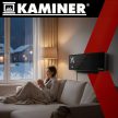 Zelvion Kaminer 26399 Wifis falifűtés fekete 1000 W / 2000 W