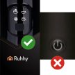 Ruhhy Tejhabosító fekete 400W 26180