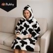 Ruhhy XXL pulóver - fekete-fehér takaró 26538
