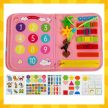 Kruzzel Manipulatív könyv Montessori játék rózsaszín 26880