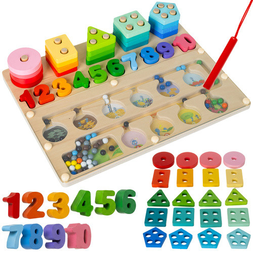  Kruzzel Montessori fából készült válogató oktatójáték 26509