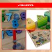  Kruzzel Montessori fából készült válogató oktatójáték 26509
