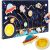 Kruzzel Montessori Naprendszer Puzzle - Bolygó labirintus és rakéta 26696