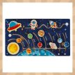 Kruzzel Montessori Naprendszer Puzzle - Bolygó labirintus és rakéta 26696