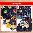 Kruzzel Montessori Naprendszer Puzzle - Bolygó labirintus és rakéta 26696