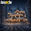 Izoxis Kültéri lámpa 500LED 22,5m füzér meleg fehér 23223