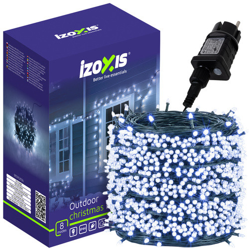 Izoxis Kültéri lámpa 500 LED 35m füzér fehér 24899