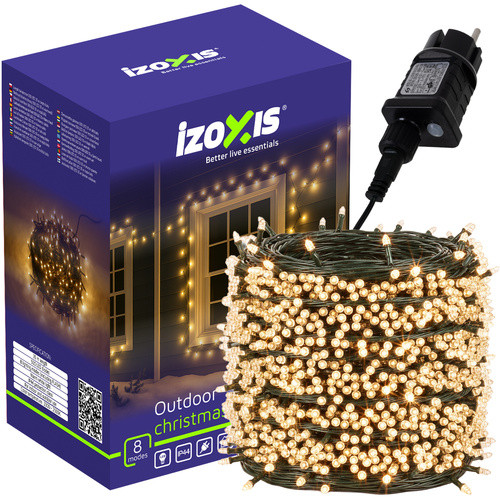 Izoxis Kültéri lámpák 500LED 35m fehér 24898