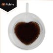 Ruhhy Hőálló duplafalú pohár 240ml szív alakú 26906