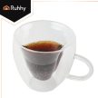 Ruhhy Hőálló duplafalú pohár 240ml szív alakú 26906