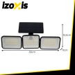 Napenergiás lámpa 180LED Izoxis 26875