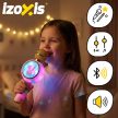 Izoxis Rózsaszín vezeték nélküli karaoke mikrofon 27048