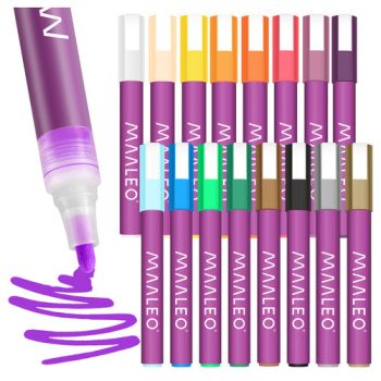 Akril filctollak - 16 db-os készlet Maaleo 27051