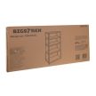 Bigstreen Tároló polc - fekete 180x90x40 cm 27340