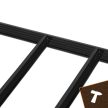 Bigstreen Tároló polc - fekete 180x90x40 cm 27340
