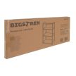 Bigstren Raktári polcrendszer fekete 150x75x30 cm 27341