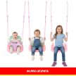 Kruzzel 3 az 1-ben gyerekhinta rózsaszín-türkiz-lila 27356