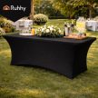 Ruhhy bankett rugalmas asztalterítő183x75x75 cm fekete 27727