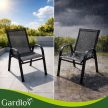 Gardlov Kerti szék 4 db-os készlet fekete 27566