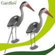 Gardlov kerti dekoráció szürke gém 27419