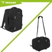 Trizand Túrahátizsák 40x25x20cm fekete 27657