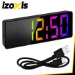 Izoxis Ébresztőóra - színes LED óra 27743