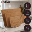Zortiva Bambusz vágódeszka - 3db-os szett 28065