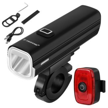 Trizand LED kerékpárfény 1000lm + hátsó lámpa 27801