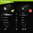 Trizand LED kerékpárfény 1000lm + hátsó lámpa 27801