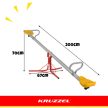 Kruzzel Gyermek kerti hinta 2in1 fém kültéri hinta 360 inga 27837