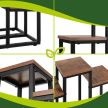 Gardlov 67 cm magas álló virágállvány – 6 polccal 27789