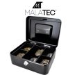 Malatec pénzkazetta készpénz széf fekete fém 822