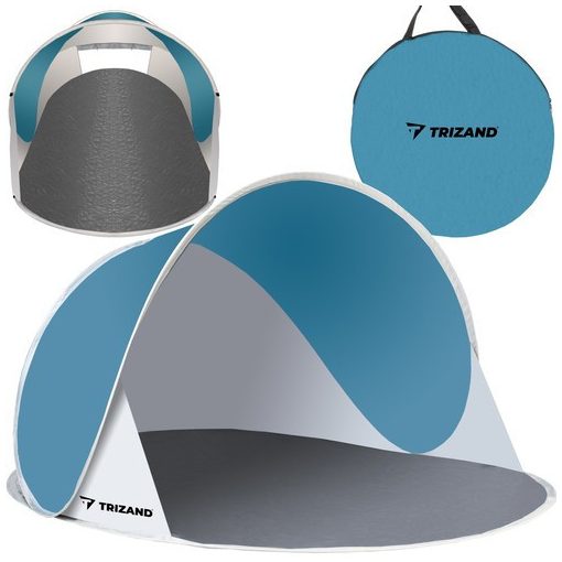 Trizand pop-up strandsátor 145x100x70cm türkiz-szürke 10179