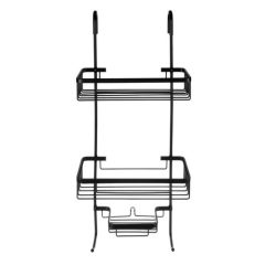 Ruhhy felakasztható fürdőszobai polc fekete 16723
