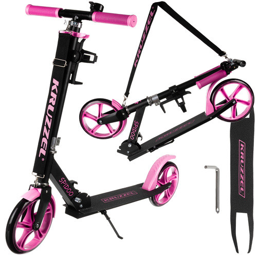 Kruzzel Spidoo roller fekete-pink 25628