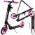 Kruzzel Spidoo roller fekete-pink 25628