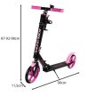 Kruzzel Spidoo roller fekete-pink 25628