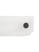 Fa tárolóláda puff lucfenyő fehér-szürke ülőke 35x50x40 cm
