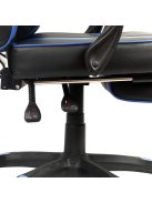 Gamer szék 360 fokban forgatható állítható magasság lábtartóval fekete - szürke 50005010