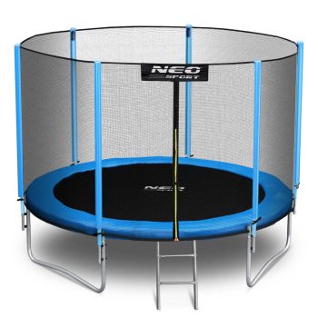   Neo-Sport Kerti trambulin kültéri hálóval és létrával 10 láb / 312 cm (NS-10Z181)
