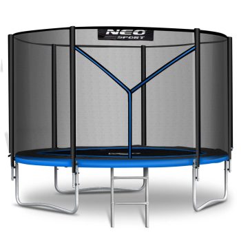   Neo-Sport Kerti trambulin kültéri hálóval és létrával 10 láb / 312 cm (NS-10Z221)