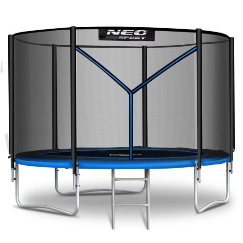 Neo-Sport Kerti trambulin kültéri hálóval és létrával 10 láb / 312 cm (NS-10Z221)