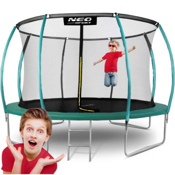   Trampolina ogrodowa profilowana 12ft/374cm z siatką wewnętrzną Neo-Sport