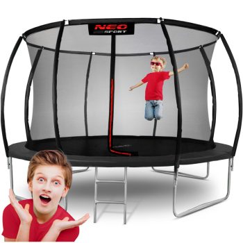  Trampolina ogrodowa profilowana 12ft/374cm z siatką wewnętrzną Neo-Sport