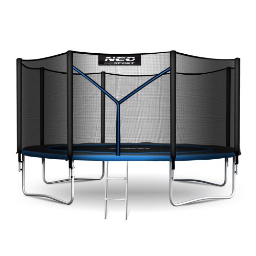 Neo-Sport 404 cm-es kerti trambulin kültéri hálóval és létrával (NS-13Z221)