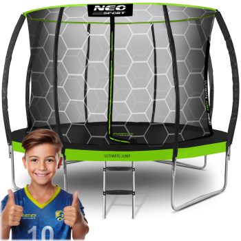   Trampolina ogrodowa profilowana 14ft/435cm z siatką wewnętrzną Neo-Sport