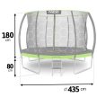 Trampolina ogrodowa profilowana 14ft/435cm z siatką wewnętrzną Neo-Sport